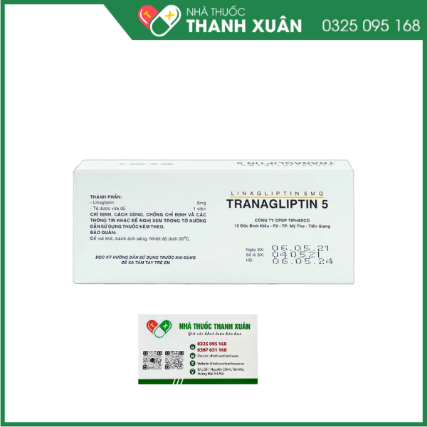 Tranagliptin 5 trị đái tháo đường tuýp 2
